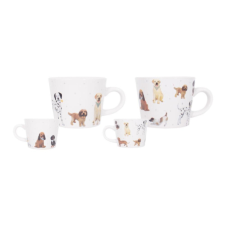 Stoneware Conical Mug Dog