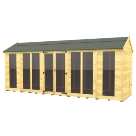 DIY Sheds | 18 x 5ft Apex Summer House (Full Height Window)