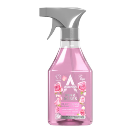 Astonish Disinfectant Spray Pink Roses 550ml