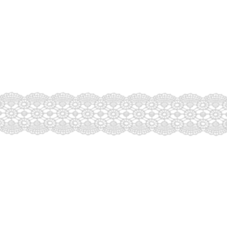 Guipure Lace Trim | 13.7m x 46mm - White