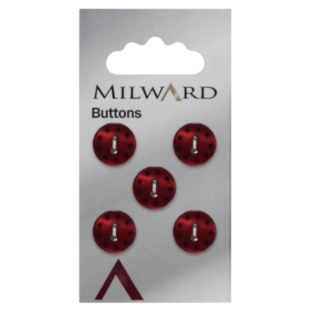 Milward Carded Buttons | 12mm -  Pack of 5 (Code G)