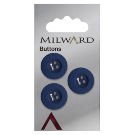 Milward Carded Buttons | 17mm -  Pack of 3 (Code B)
