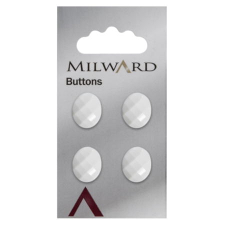 Milward Carded Buttons | 15mm -  Pack of 4 (Code C)