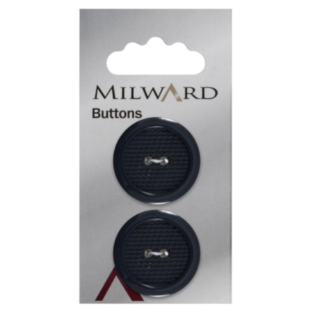 Milward Carded Buttons | 25mm -  Pack of 2 (Code E)