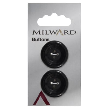 Milward Carded Buttons | 25mm -  Pack of 2 (Code G)