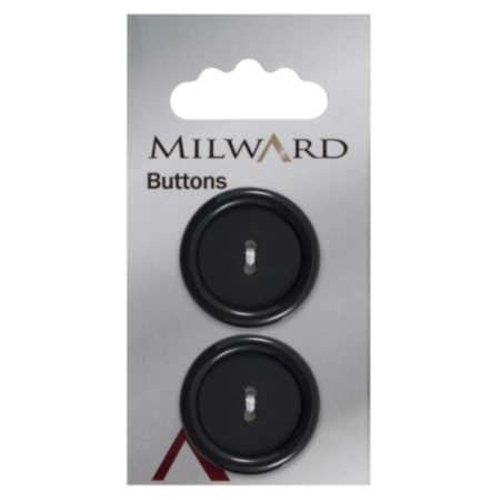 Milward Carded Buttons | 27mm -  Pack of 2 (Code C)