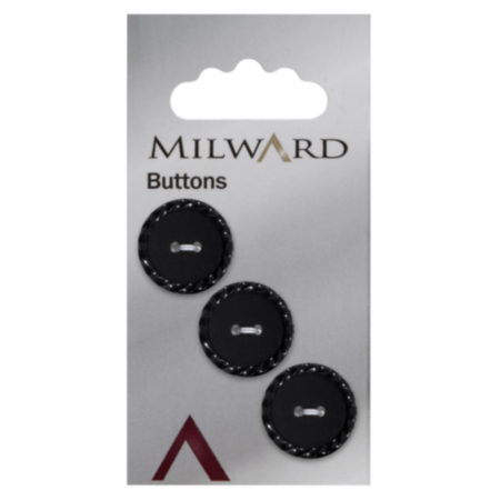 Milward Carded Buttons | 19mm -  Pack of 3 (Code D)
