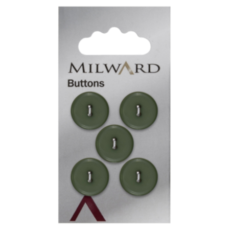 Milward Carded Buttons | 15mm -  Pack of 5 (Code B)