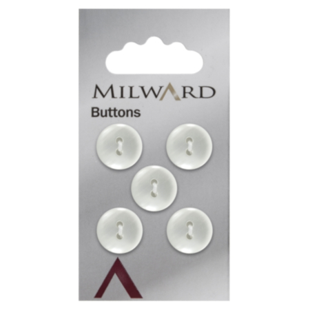 Milward Carded Buttons | 13mm -  Pack of 5 (Code D)
