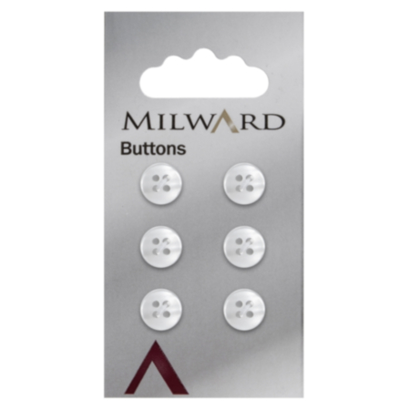 Milward Carded Buttons | 10mm -  Pack of 6 (Code C)