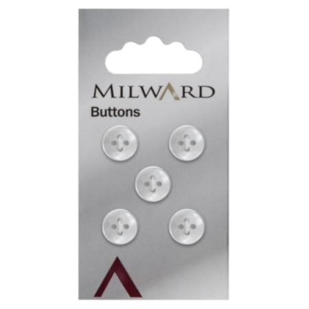 Milward Carded Buttons | 11mm -  Pack of 5 (Code C)