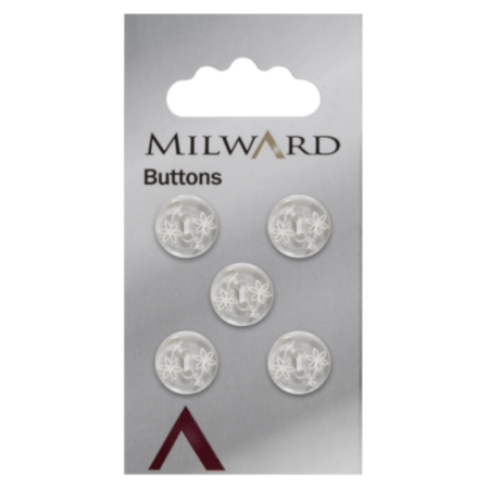 Milward Carded Buttons | 12mm -  Pack of 5 (Code G)