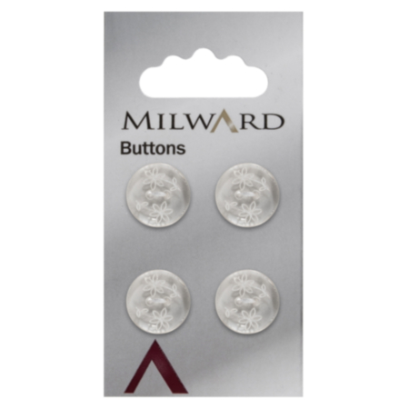 Milward Carded Buttons | 15mm -  Pack of 4 (Code G)