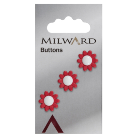 Milward Carded Buttons | 14mm -  Pack of 3 (Code G)