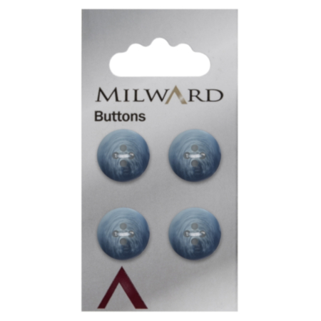 Milward Carded Buttons | 15mm -  Pack of 4 (Code C)