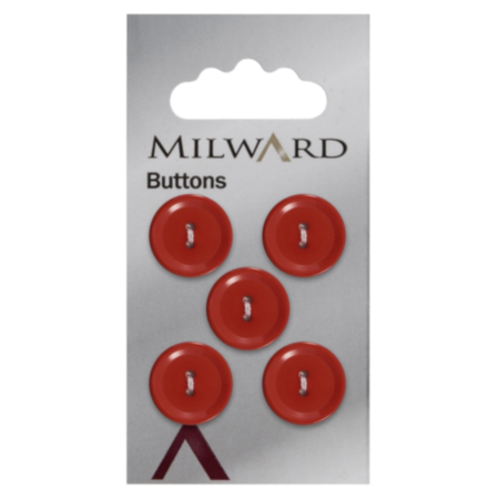 Milward Carded Buttons | 15mm -  Pack of 5 (Code B)