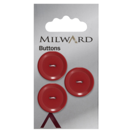 Milward Carded Buttons | 20mm -  Pack of 3 (Code B)