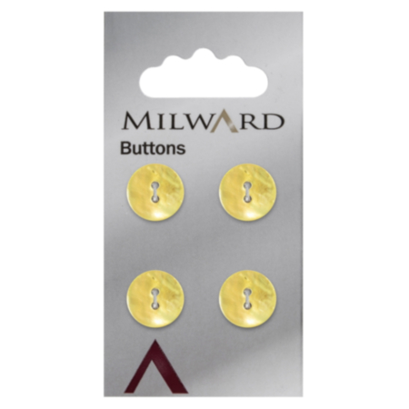 Milward Carded Buttons | 12mm -  Pack of 4 (Code G)