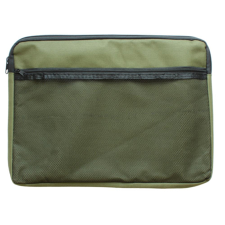 Cathedral A4 Canvas Zip Bag Green