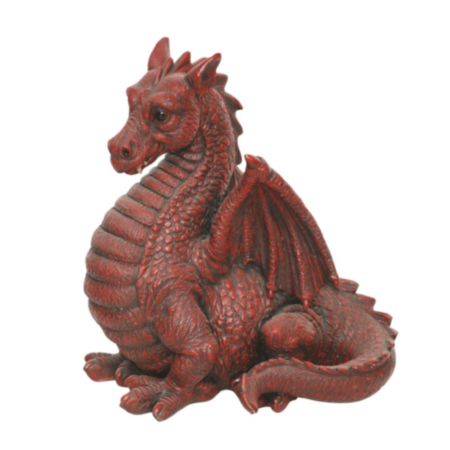 Vivid Arts Winged Dragon Red Garden Ornament