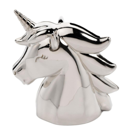 Bambino Silver Plated Money Box - Unicorn