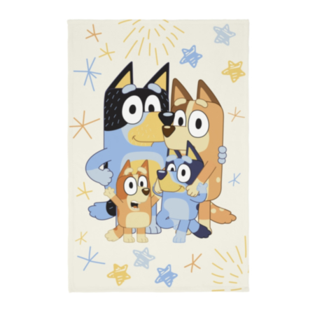 Bluey Family Sherpa Blanket 100 x 150cm