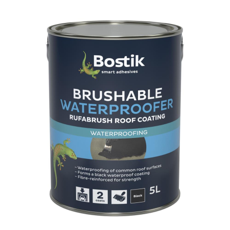 Bostik Brushable Waterproofer for Roofs 5L - Black