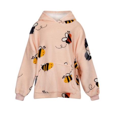 Bumble Bees Oversized fleece Blanket Hoodie