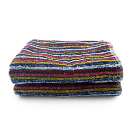 Eco Recycled Cotton Bath Towel - Stripe (1 Pack)