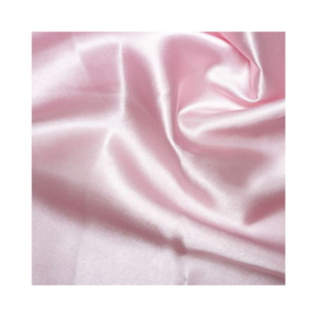 Plain Poly Satin Fabric - Pale Pink