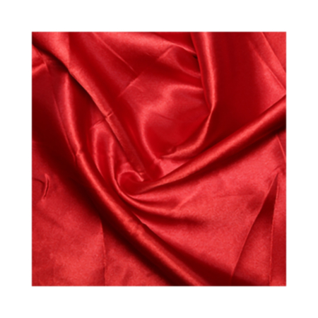 Plain Poly Satin Fabric - Red