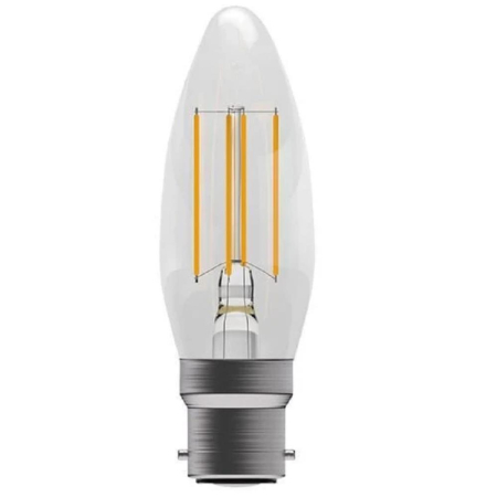 Status 60w LED Candle Bayonet Cap Warm White Bulb