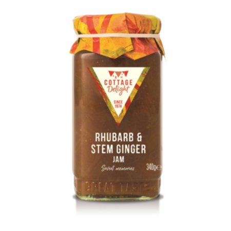 Cottage Delight Rhubarb & Stem Ginger Jam 340g