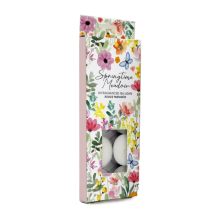 Spring Time Butterfly & Flower Box Tea Lights - Assorted (10 Pack)