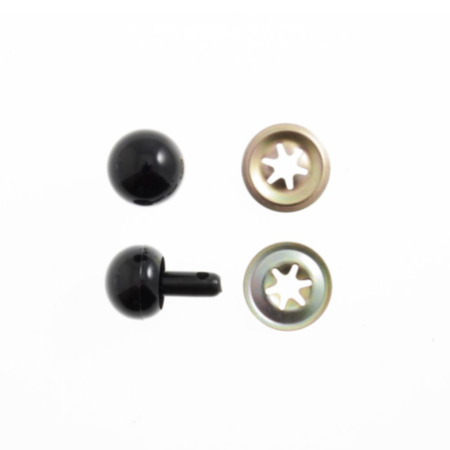 Toy Ball Noses | 15mm - Black (5 Pack)