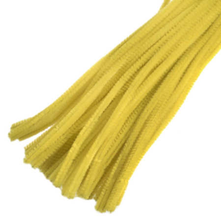 Yellow Chenilles | 30cm x 12mm (Pack of 15)