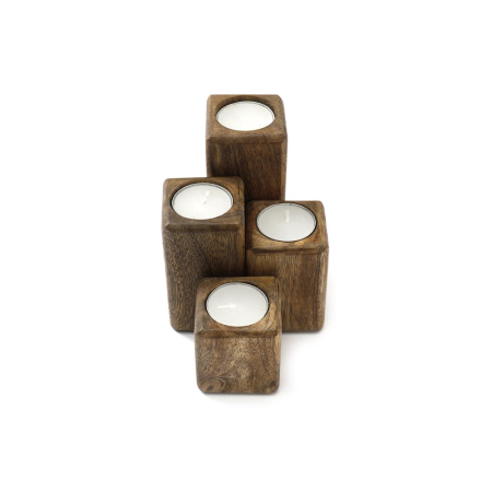 Mango Wood Tea Light Holders