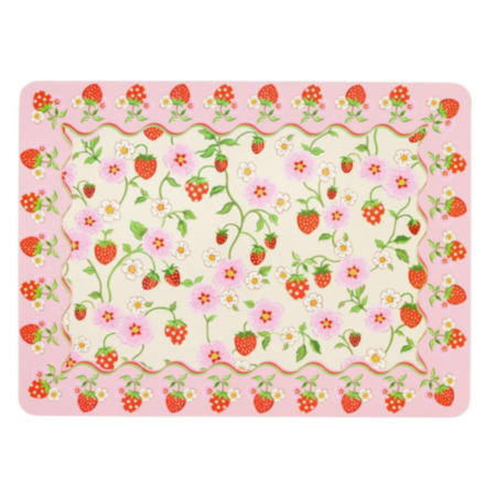 Cath Kidston Strawberry Pack of 4 Cork Back Placemats