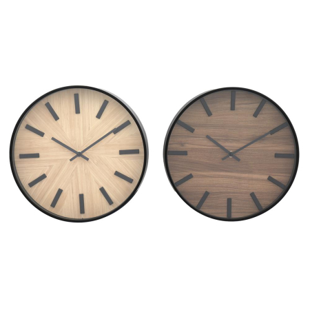 Black & Wooden Clock