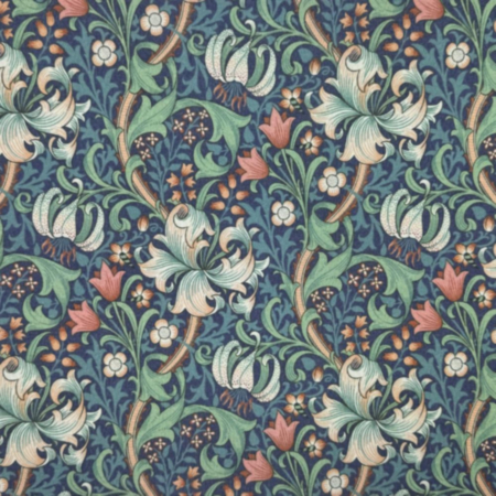 William Morris Outdoor Fabric G Lily Midnight