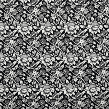 William Morris White Flowers Fabric
