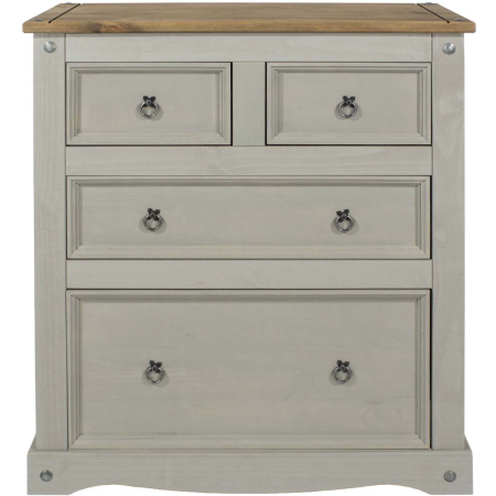 Corona Grey 2+2 Drawer Chest