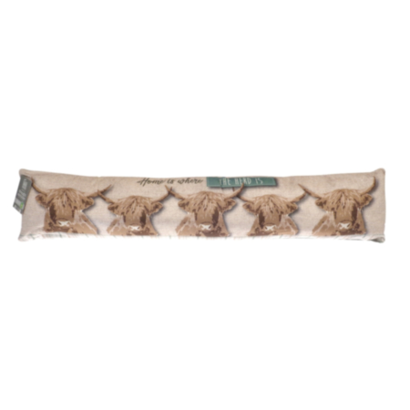 Highland Cow Slogan Draught Excluder