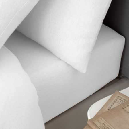 Catherine Lansfield Single Fitted Sheet - White
