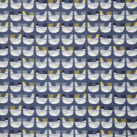 ILIV Cluck Cluck Ochre PVC Fabric - 54” 