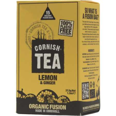 Cornish Tea – Lemon & Ginger Organic Fusions 