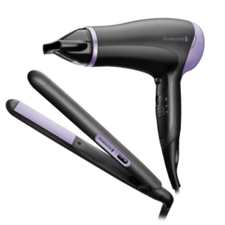 Remington Style Essentials Gift Set Dryer and Straighteners - Black