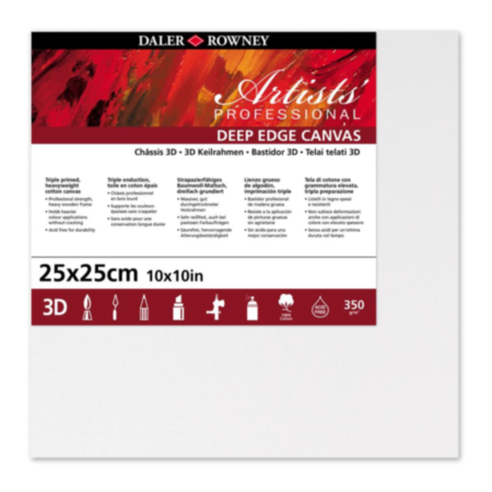 Daler-Rowney Artists Canvas Deep Edge - 10 x 10"