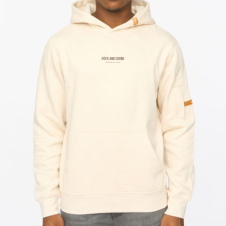 Duck and Cover® Brammers V2 Mens Hoodie - Off White