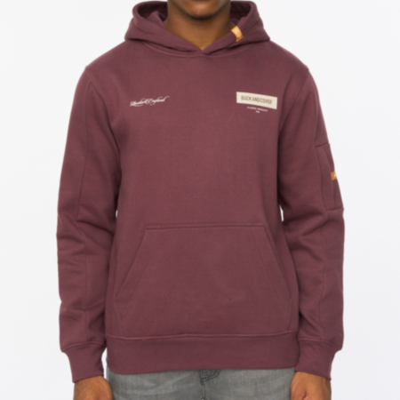 Duck and Cover® Marsak V2 Mens Hoodie - Raisin
